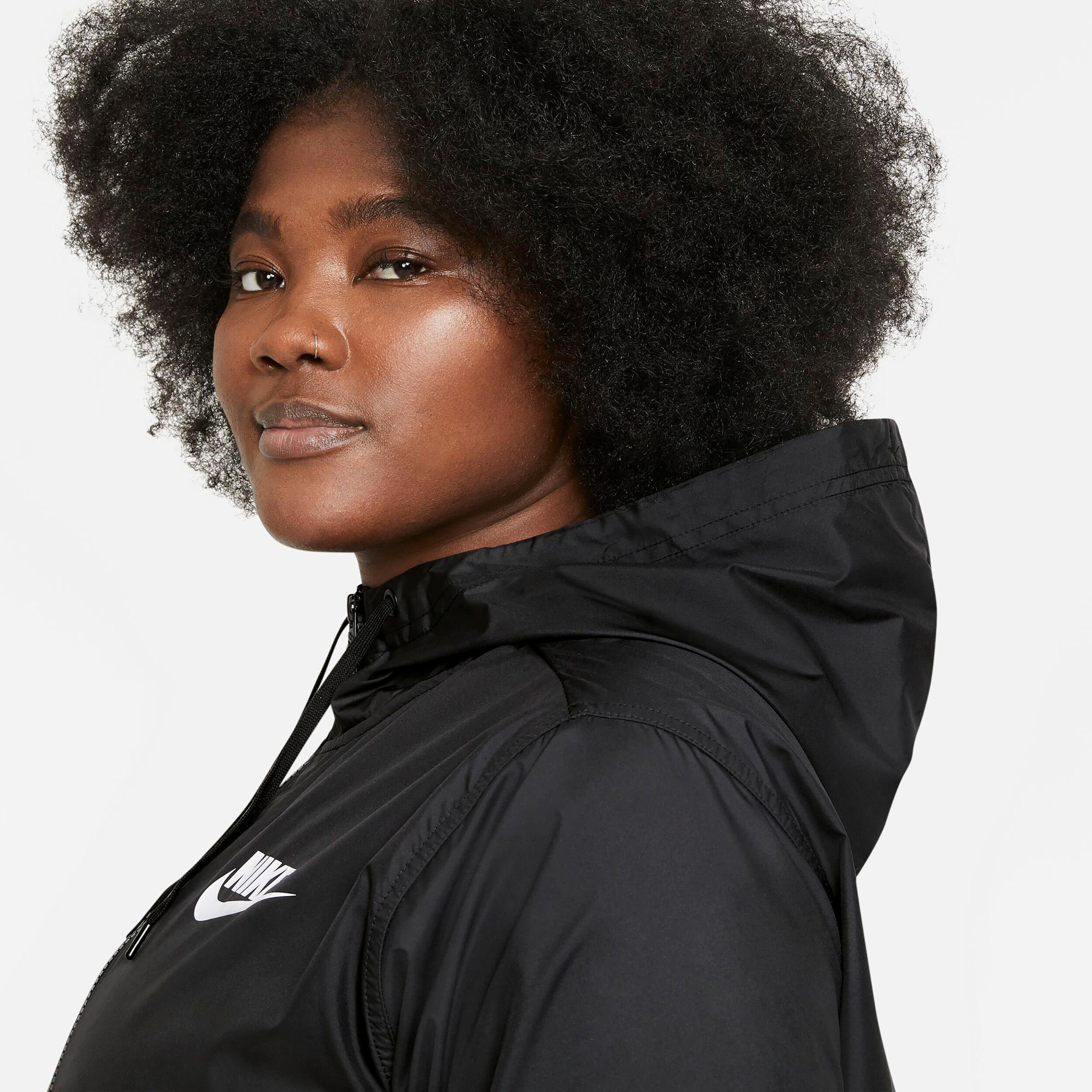 Buy Nike Sportswear Woven Plus Size Training Jacket Women Black
