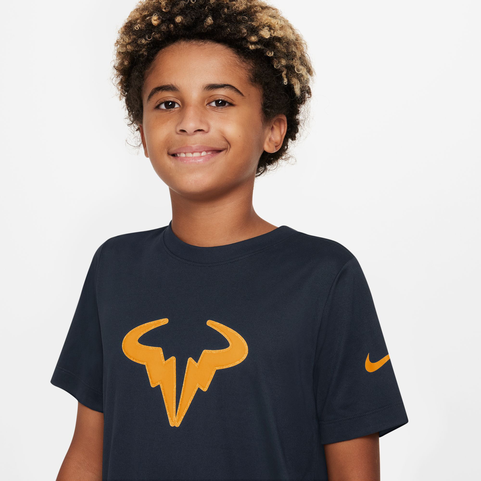 Buy Nike Dri Fit RAFA T Shirt Boys Dark Blue Orange online Tennis Point COM