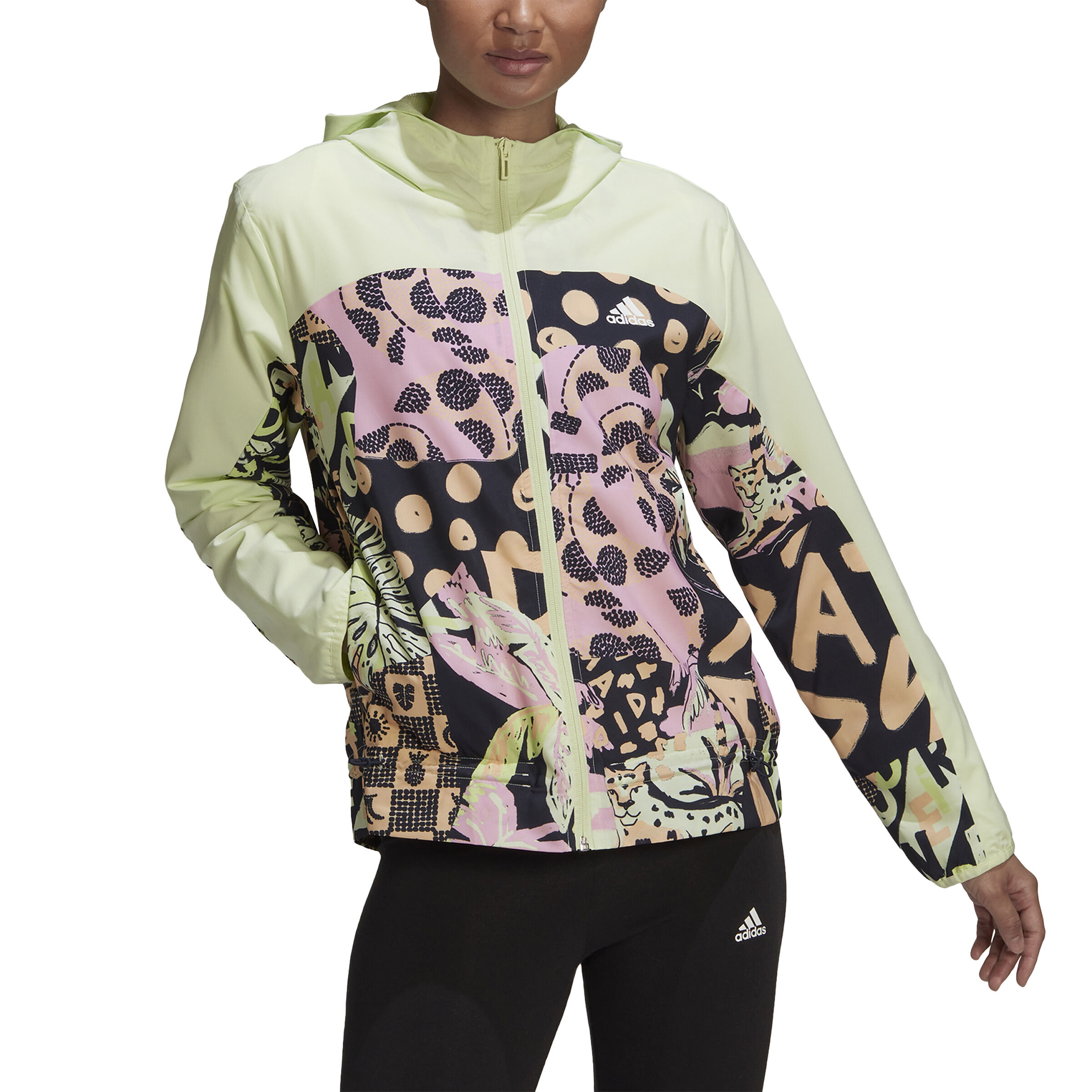 FARM Windbreaker Training Jacket Women Light Green Multicoloured