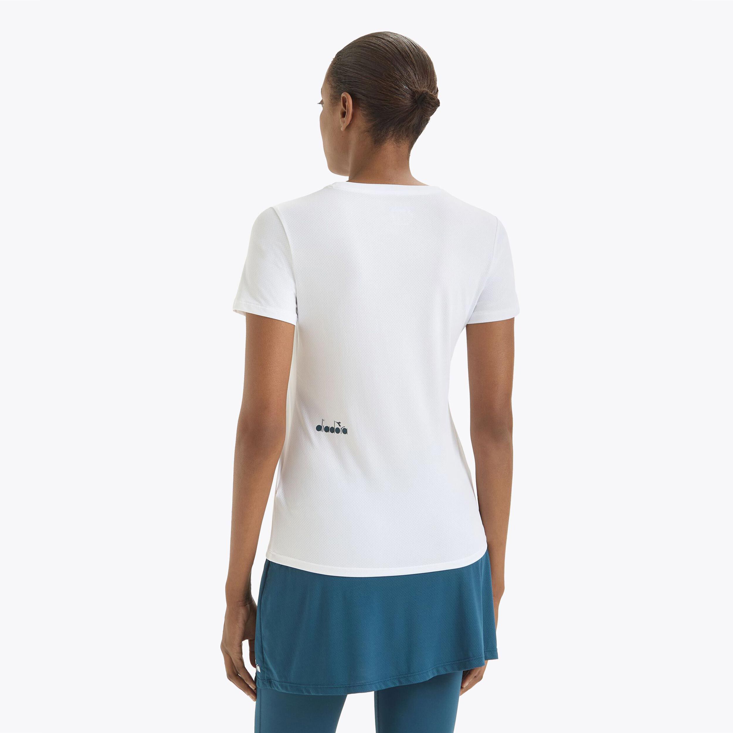 [DIADORA] TENNIS RIBBON GRAPHIC T SHIRT(W) /追跡付 T-SHIRT SS TENNIS 90 90s-inspired t-shirt - Made in Italy