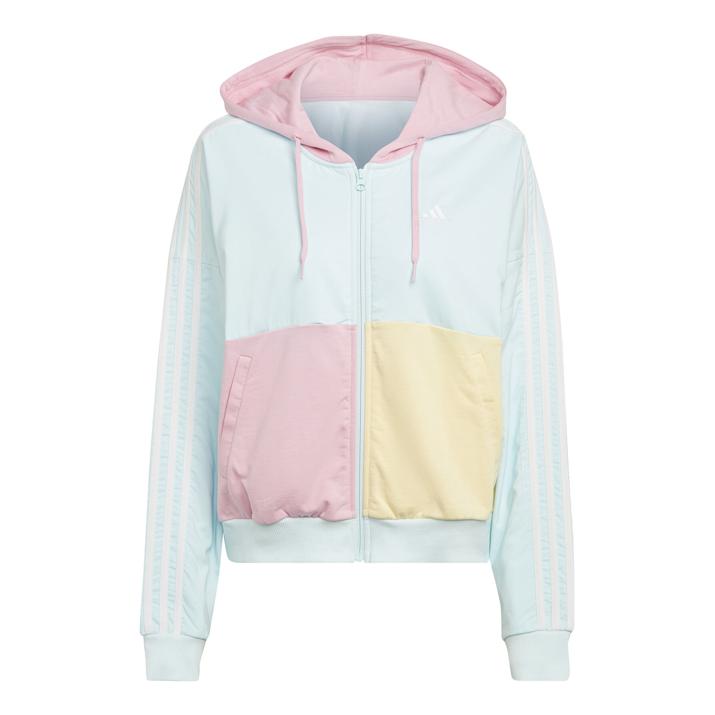 Buy adidas Color Block Bomber Zip Hoodie Women Light Blue Pink online Tennis Point COM