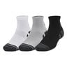 Performance Tech Quarter Tennis Socks 3 Pack-Grey,Multicoloured