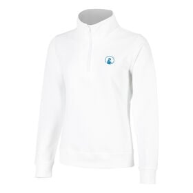 Image of Create Troyer Sweatshirt Women-White,Petrol