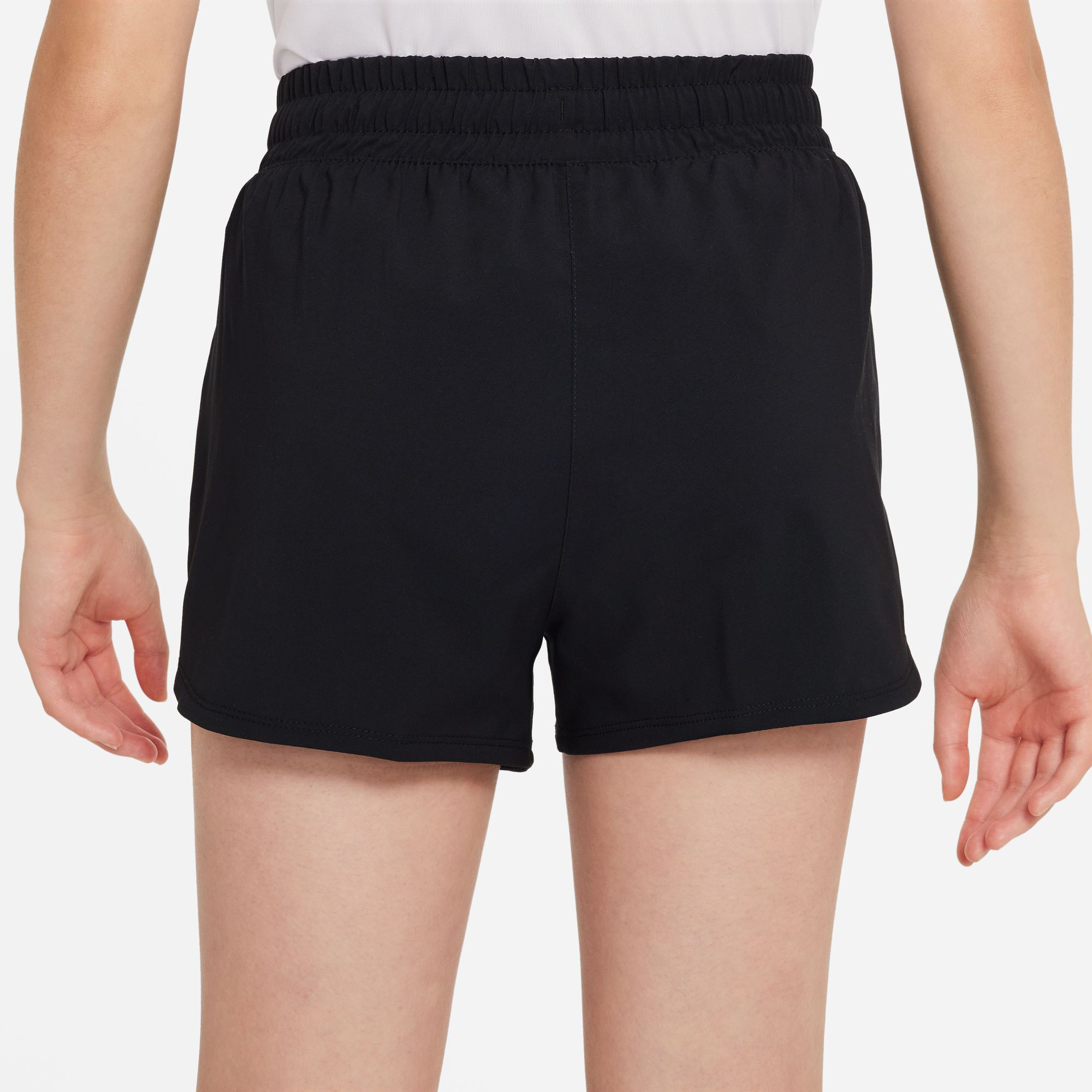 Dri Fit Big Kids High Waisted Woven Shorts Girls Black