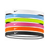 Nike Flex Classic Hair band 6 Pack Unisex - pink, white