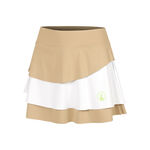 Quiet Please Clothing Quiet Please Wild Flounce Skirt Women-Beige,White