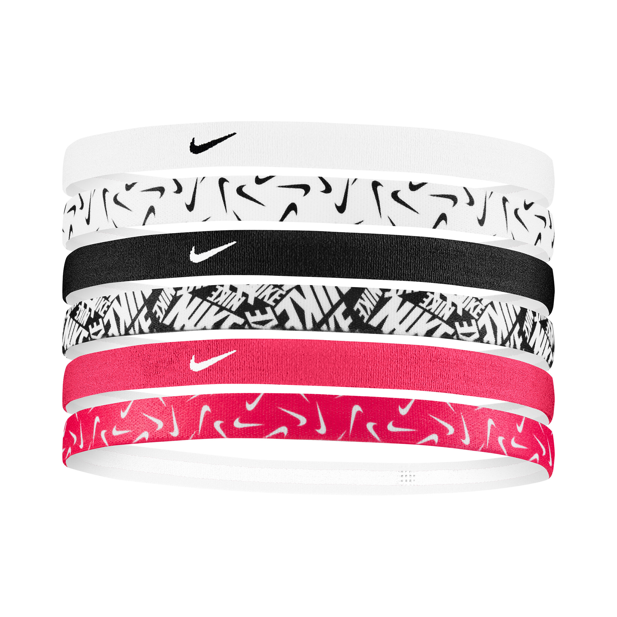 Nike printed headbands assorted 6pk outlet