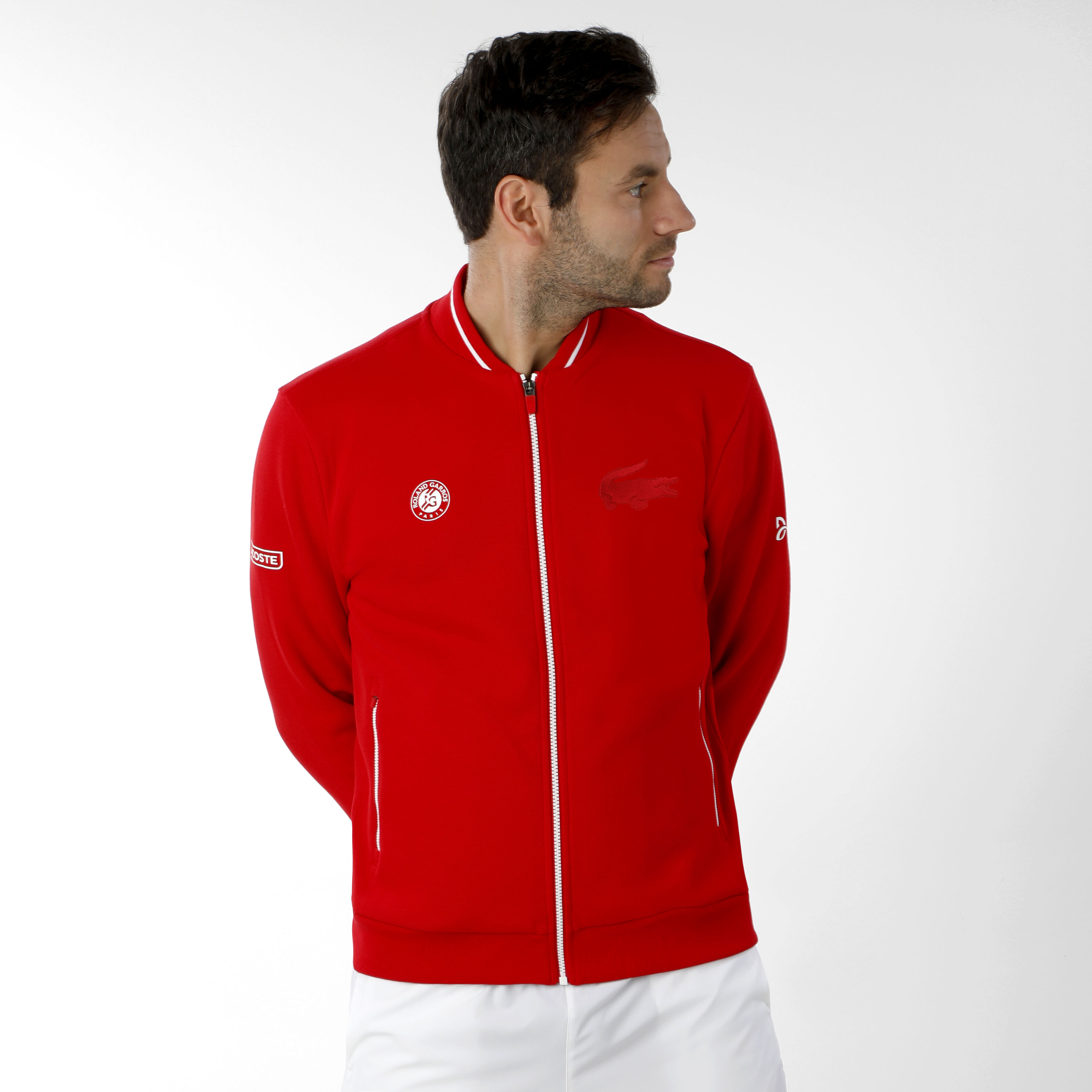Novak Djokovic Zip Hoodie Men Red White