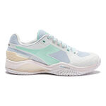 Diadora Tennis shoes Diadora Blushield Torneo 3 All court shoe Women-white, green