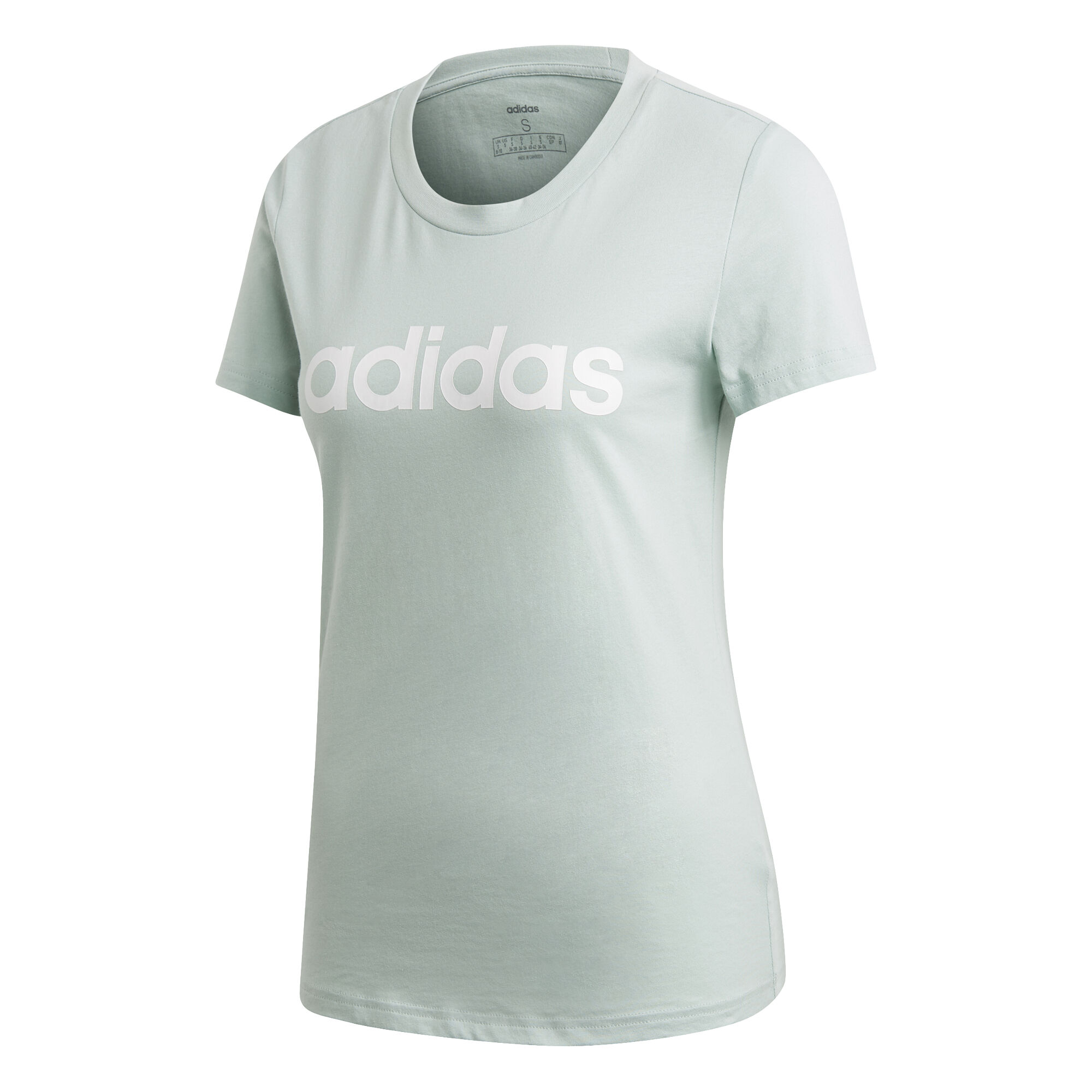 Adidas essentials shop linear slim tee
