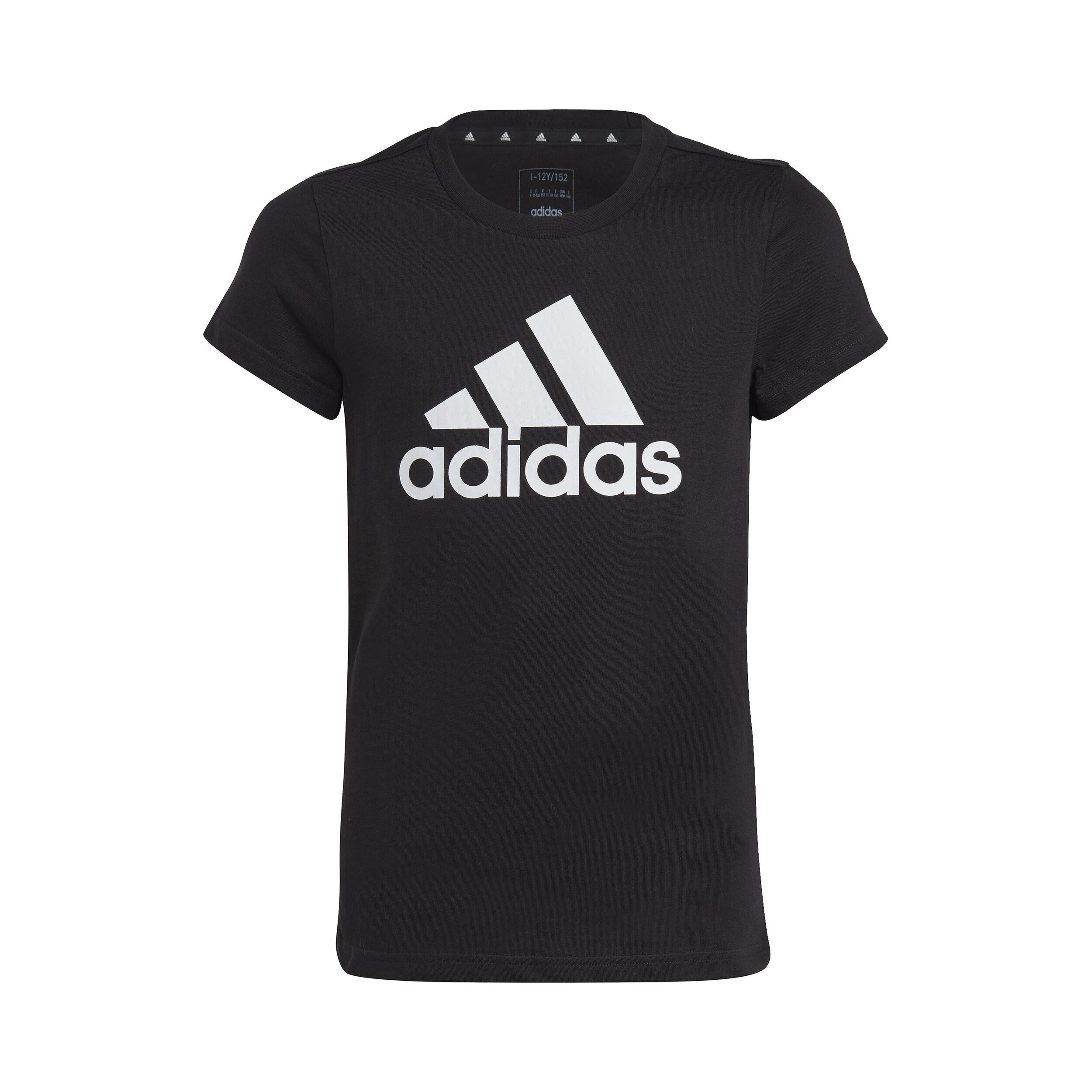 Girls black adidas top new arrivals