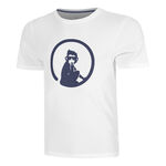 Quiet Please Clothing Quiet Please Trainings T-Shirt Men-White,Dark Blue