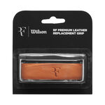 Wilson Replacement grips Wilson RF Leather Replacement Grip 1 Pack-Brown