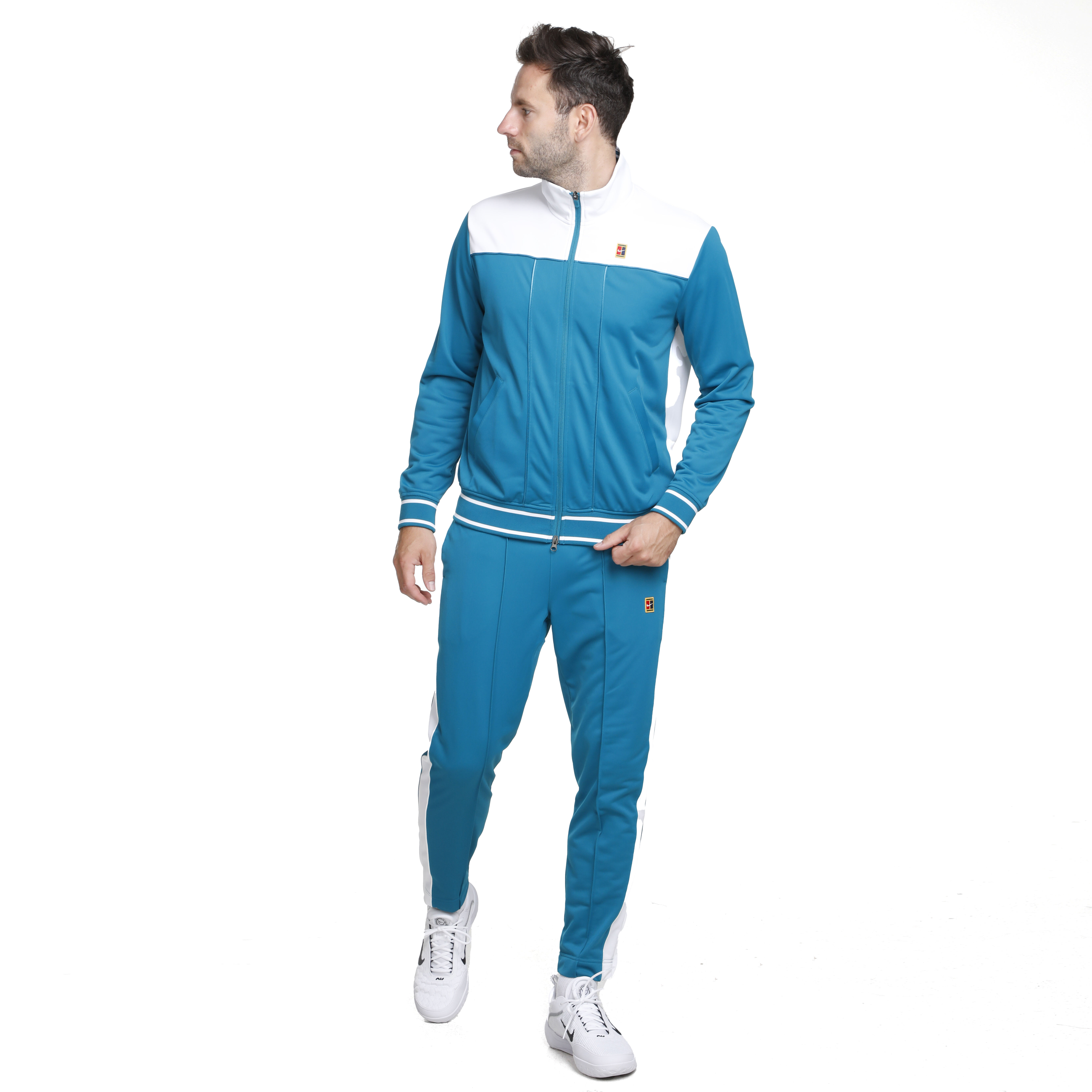 Court Heritage Training Pants Men Petrol White