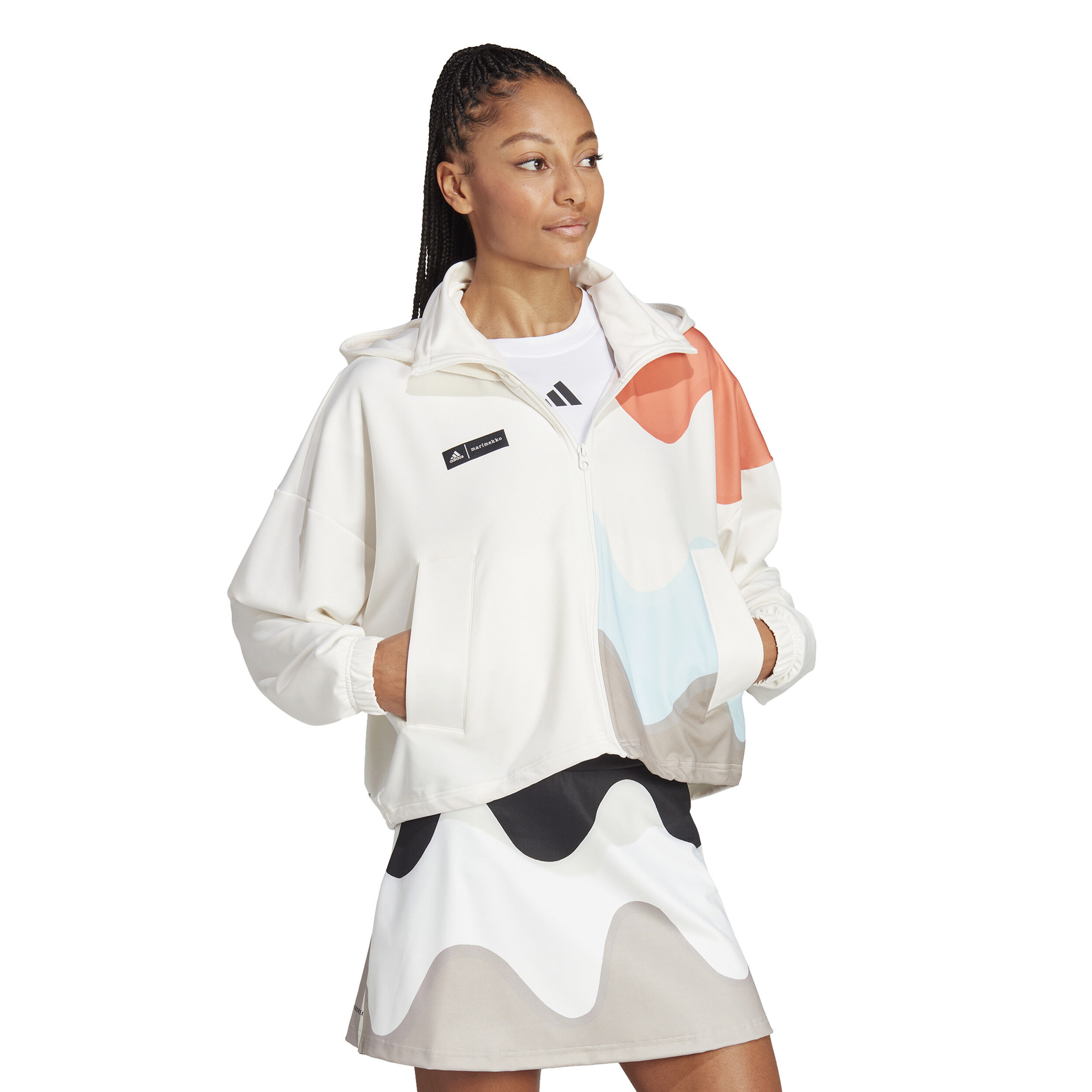 Buy adidas Marimekko Training Jacket Women Cream Multicoloured