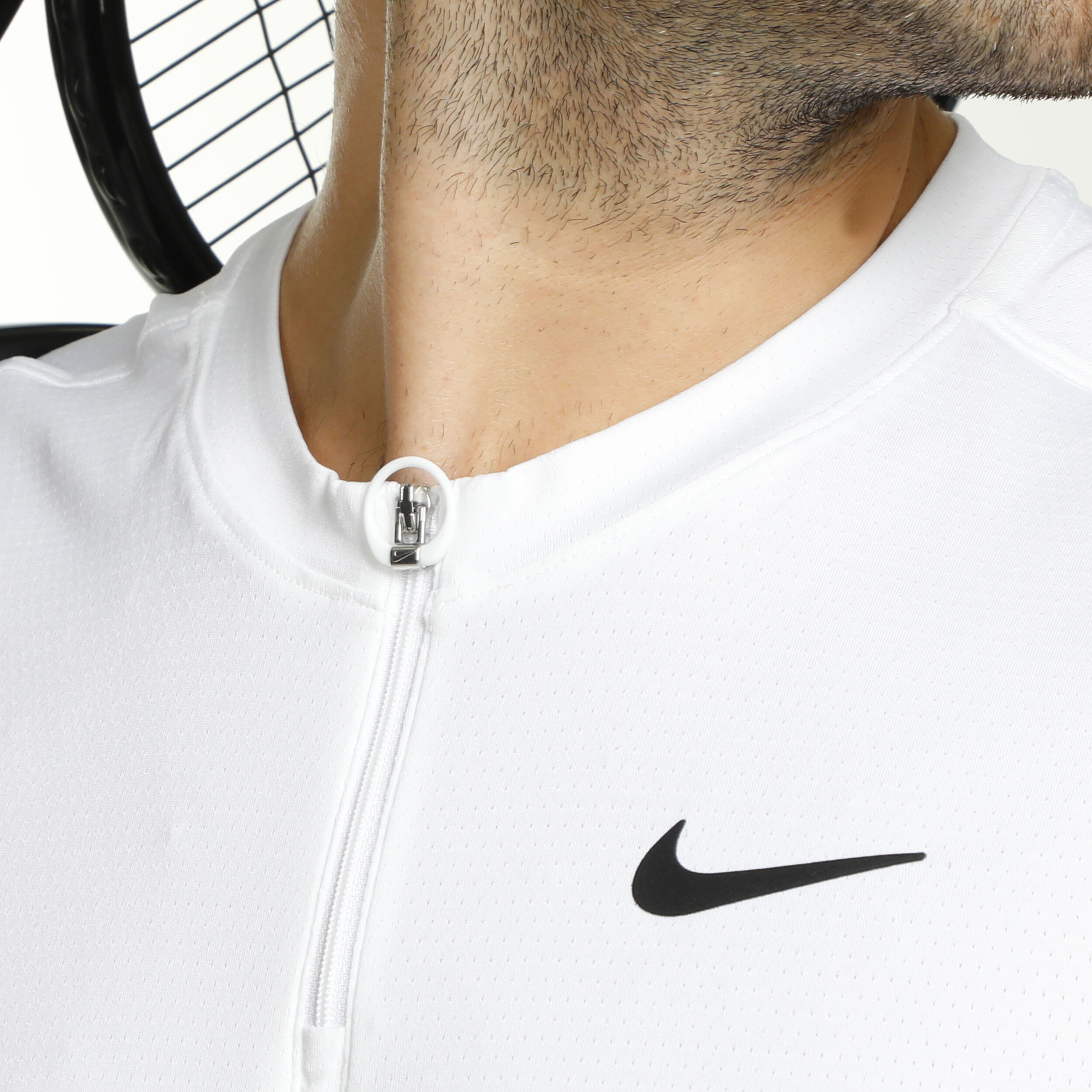 Nike zip polo hot sale