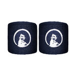 Quiet Please Tennis apparel Quiet Please Short Wristband 2 Pack-Blue