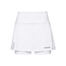 Club Basic Long Skirt Women-White,Silver