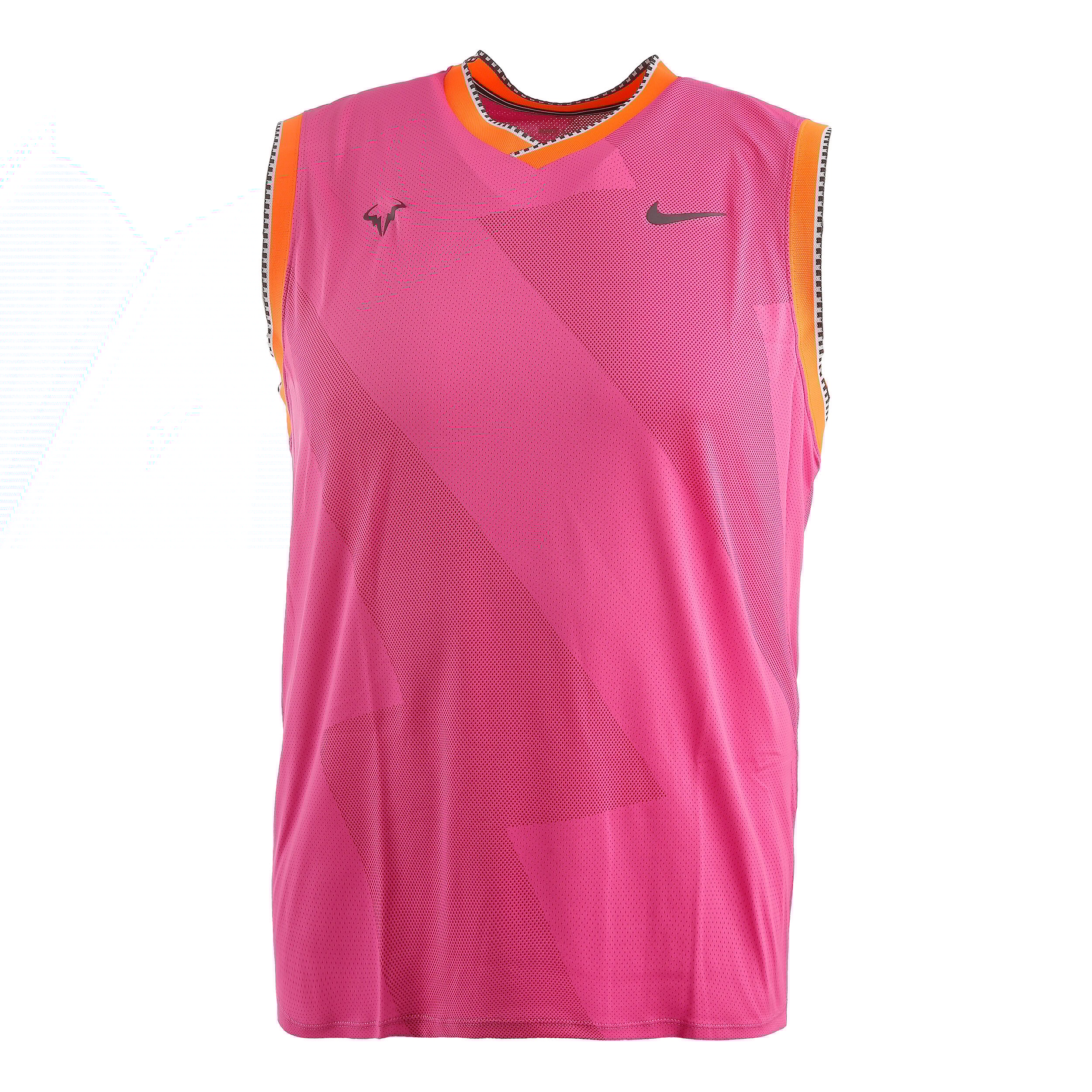 Rafael Nadal Court Aeroreact Tank Top Men Pink Grey