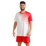 BIDI BADU Tennis apparel BIDI BADU Crew 2.0 T-Shirt Men-red, white