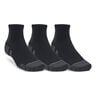 Performance Tech Quarter Tennis Socks 3 Pack-Black