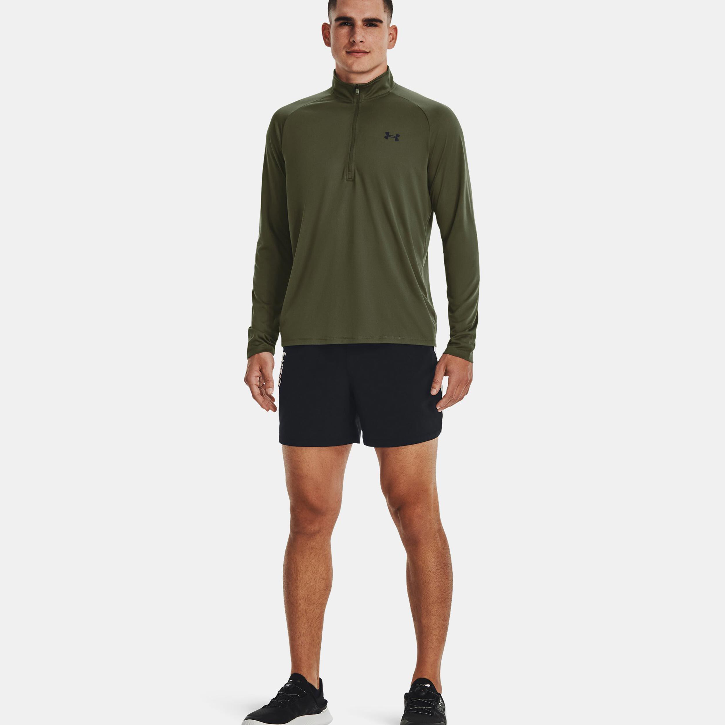 Buy Under Armour Tech 2.0 Half-Zip Long Sleeve Men Green online | Tennis  Point COM