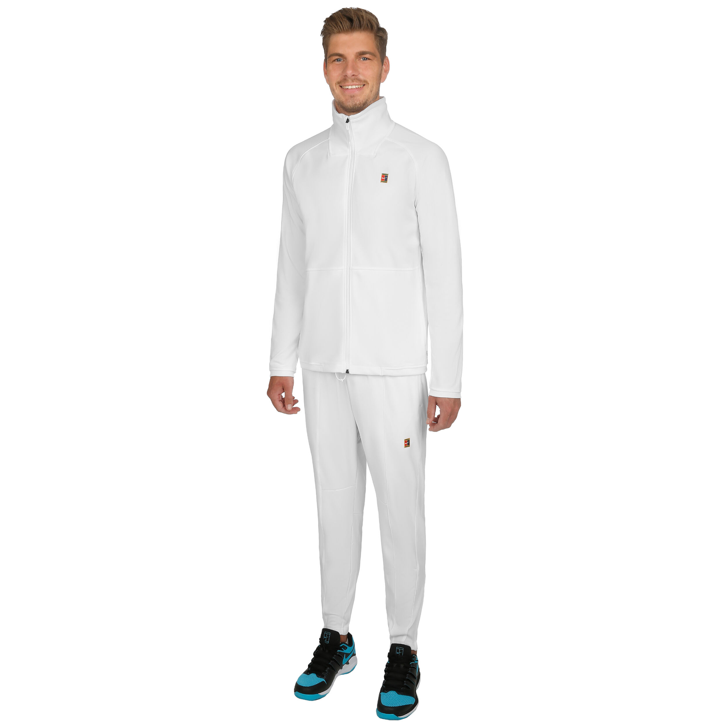 Court Tracksuit Men White Red