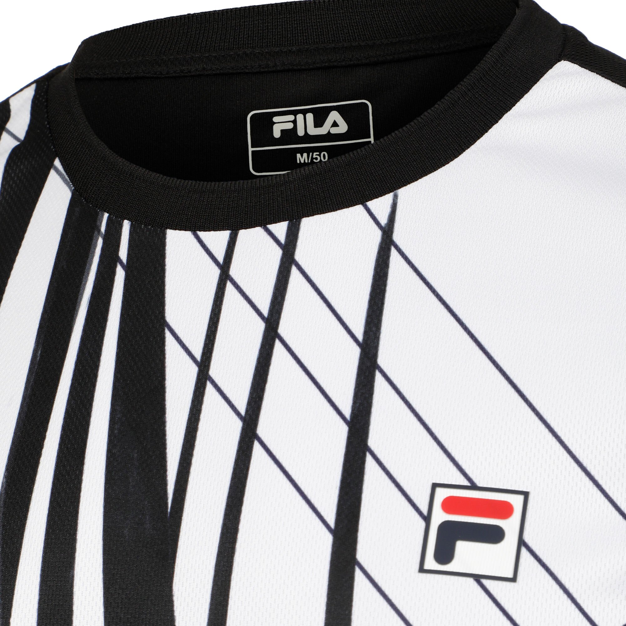 Kietelen Waardig zakdoek buy Fila Theo T-Shirt Men - Black, White online | Tennis-Point