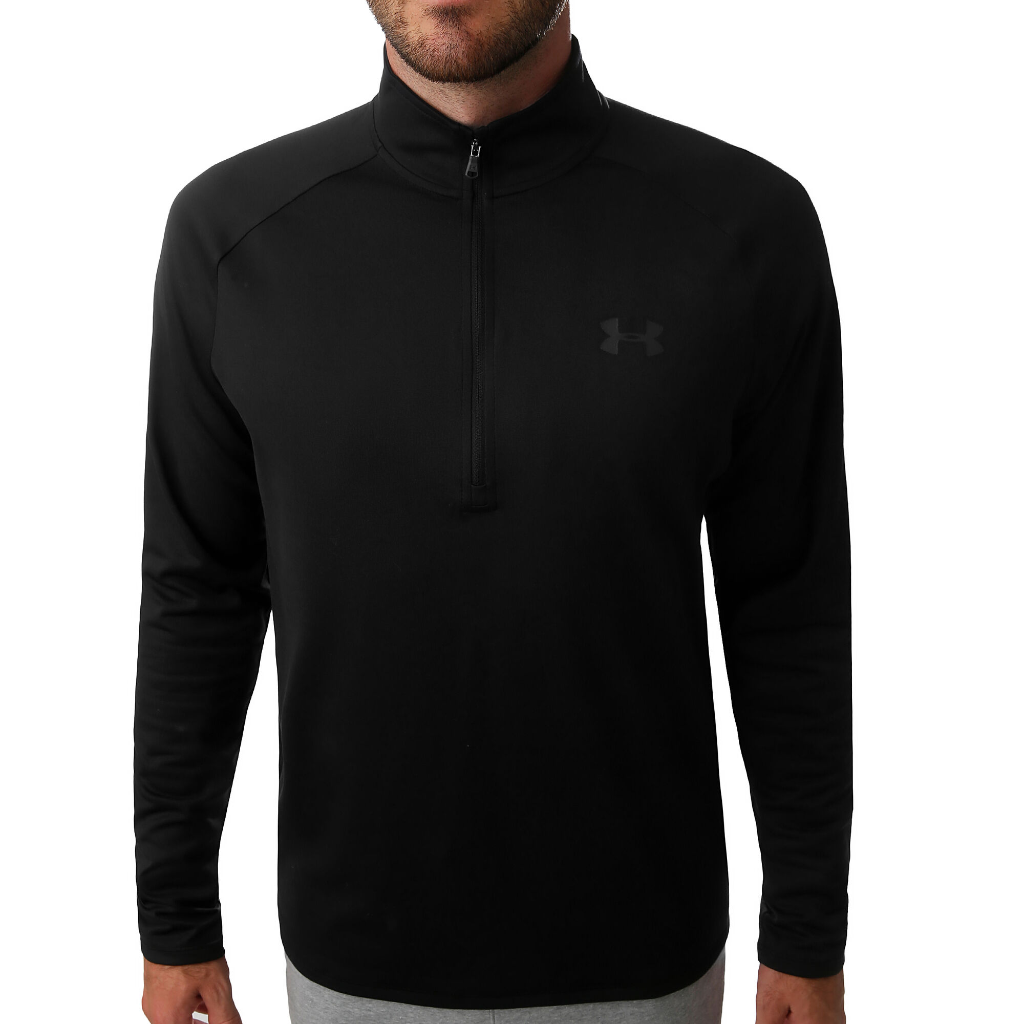 Buy Under Armour Tech 2 0 Half Zip Long Sleeve Men Black Dark Grey Online Tennis Point Buy Under Armour Tech 2 0 Half Zip Long Sleeve Men Black Dark Grey Online Tennis Point