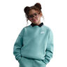 Club Fleece Oversized Crew Sweatshirt Girls-Sage
