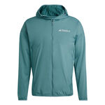 adidas Clothing adidas Terrex XPR Wind Fleece Running Jacket Men-Dark Green