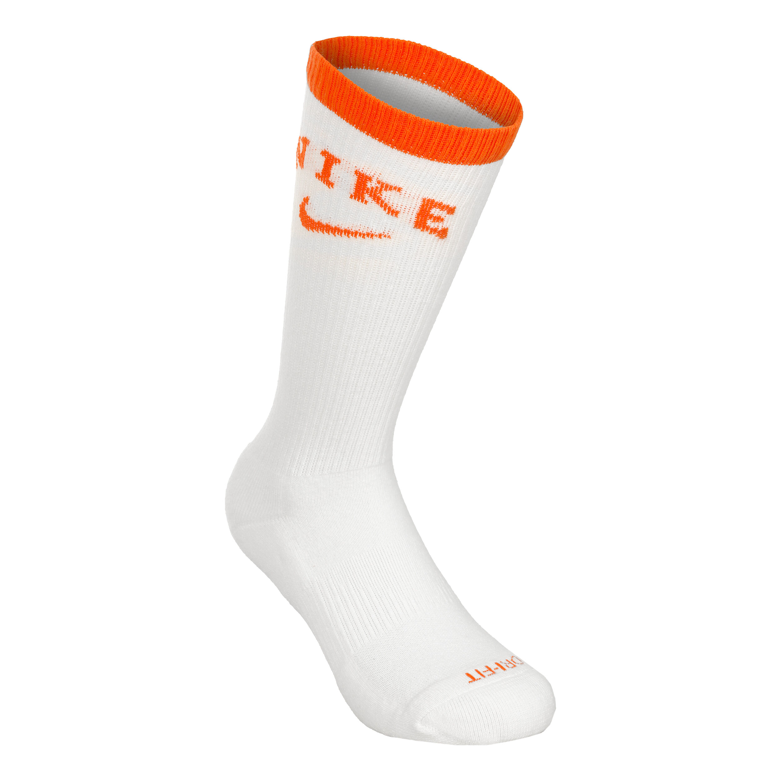 White and best sale orange nike socks