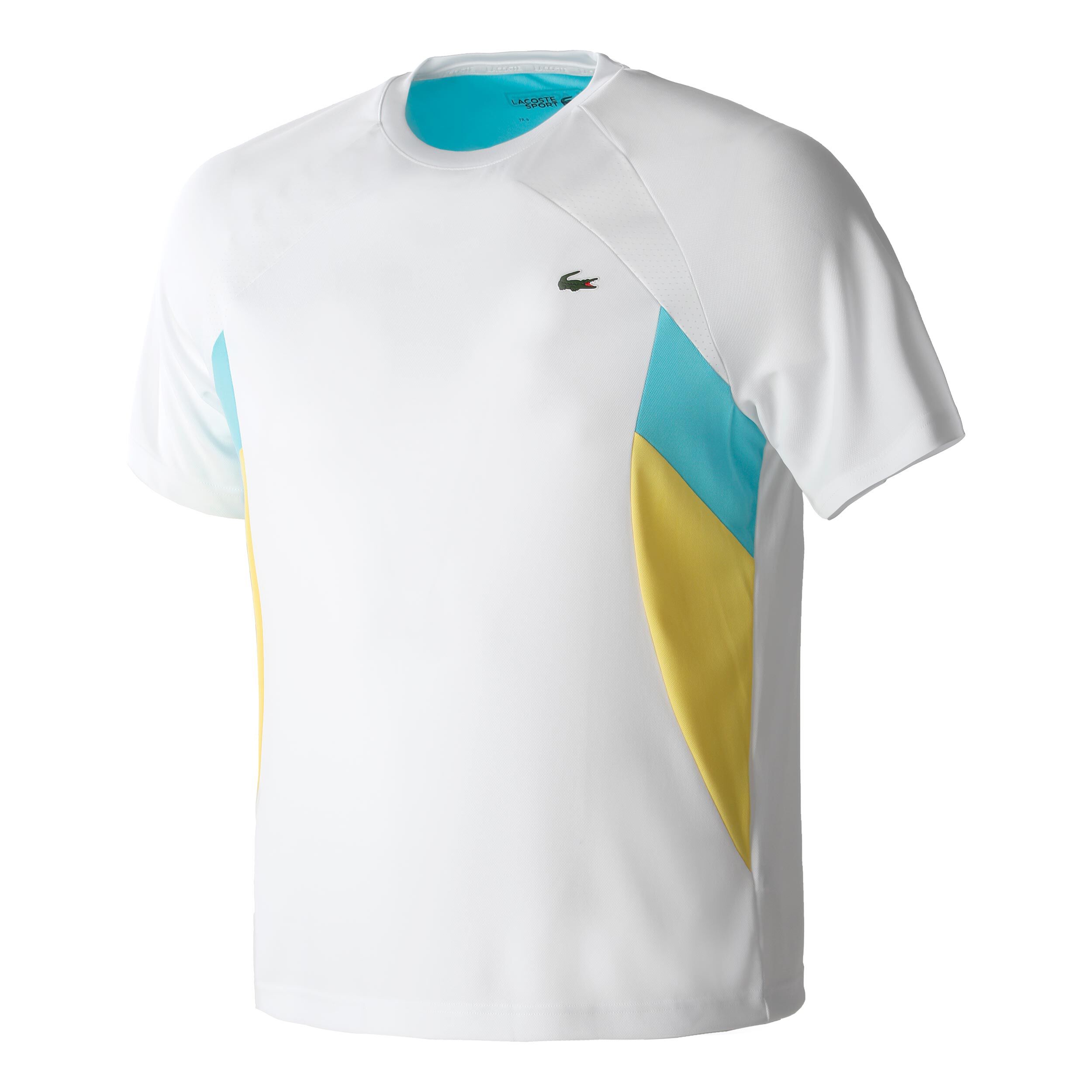Tee shirt lacoste bleu turquoise sales