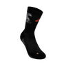 Performance Run Crew Running Socks-Black,Orange