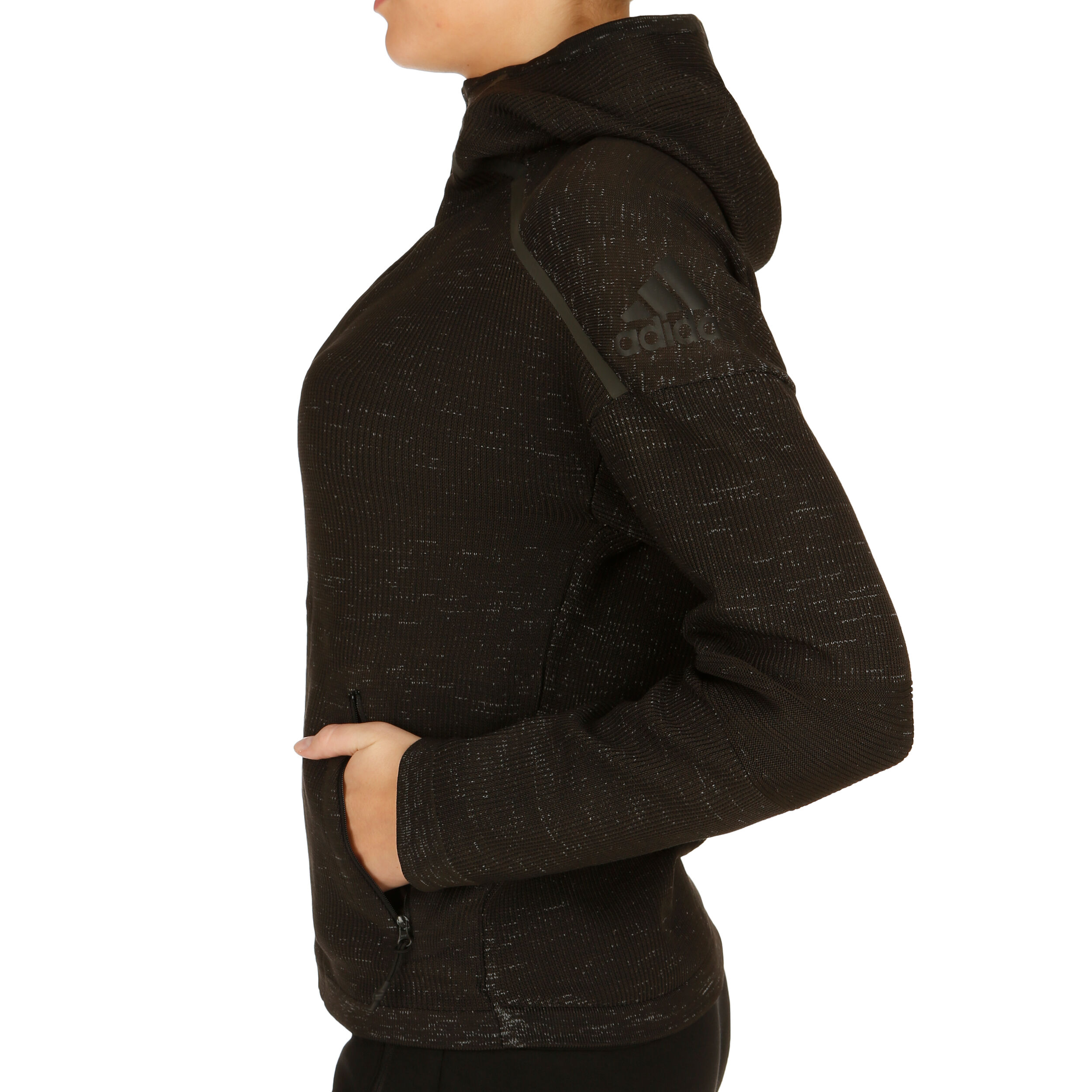 Z.N.E. 36H Primeknit Training Jacket Women Black Grey