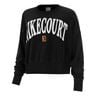 Court Heritage Fleece GFX Crew Sweatshirt Women-Black