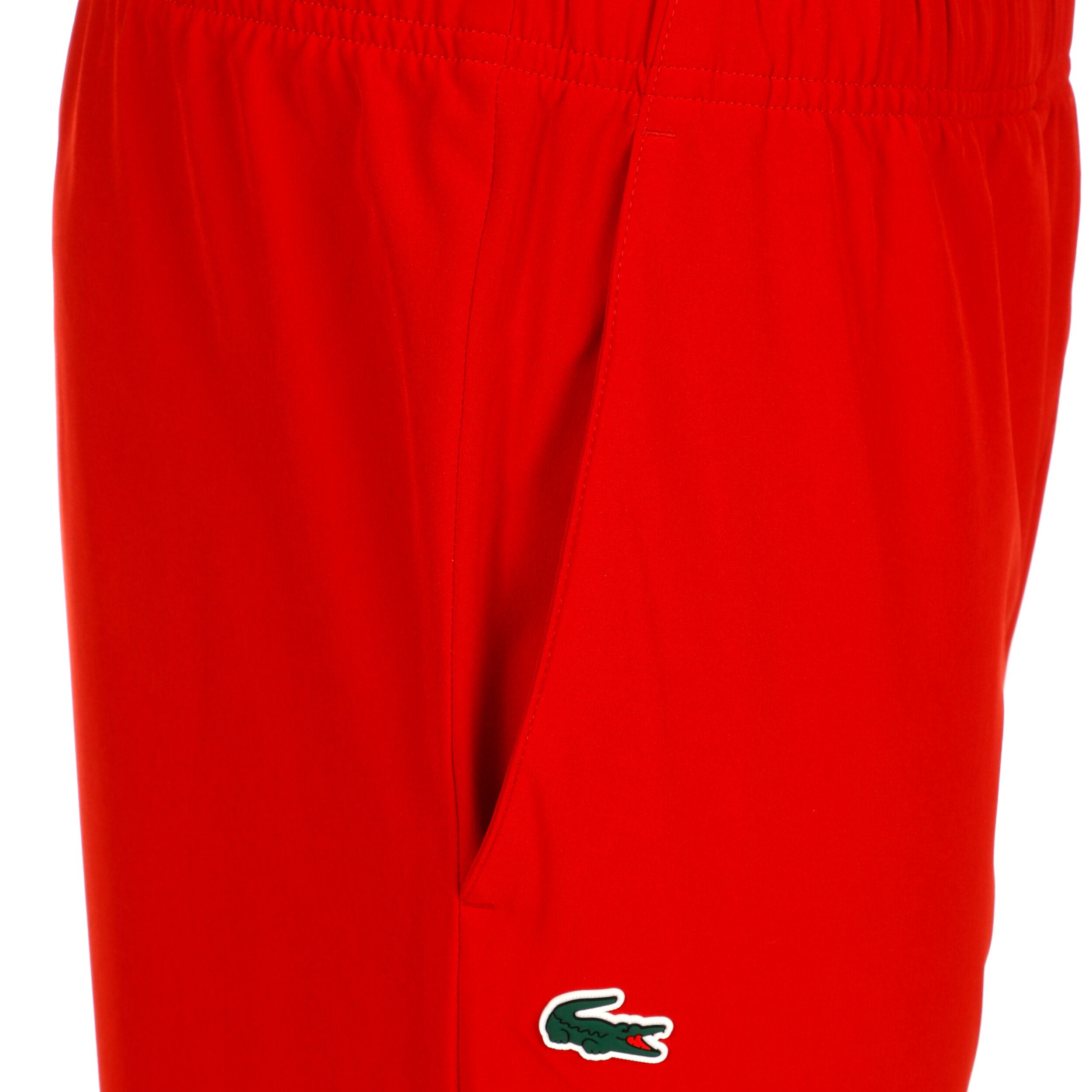 Red lacoste joggers on sale