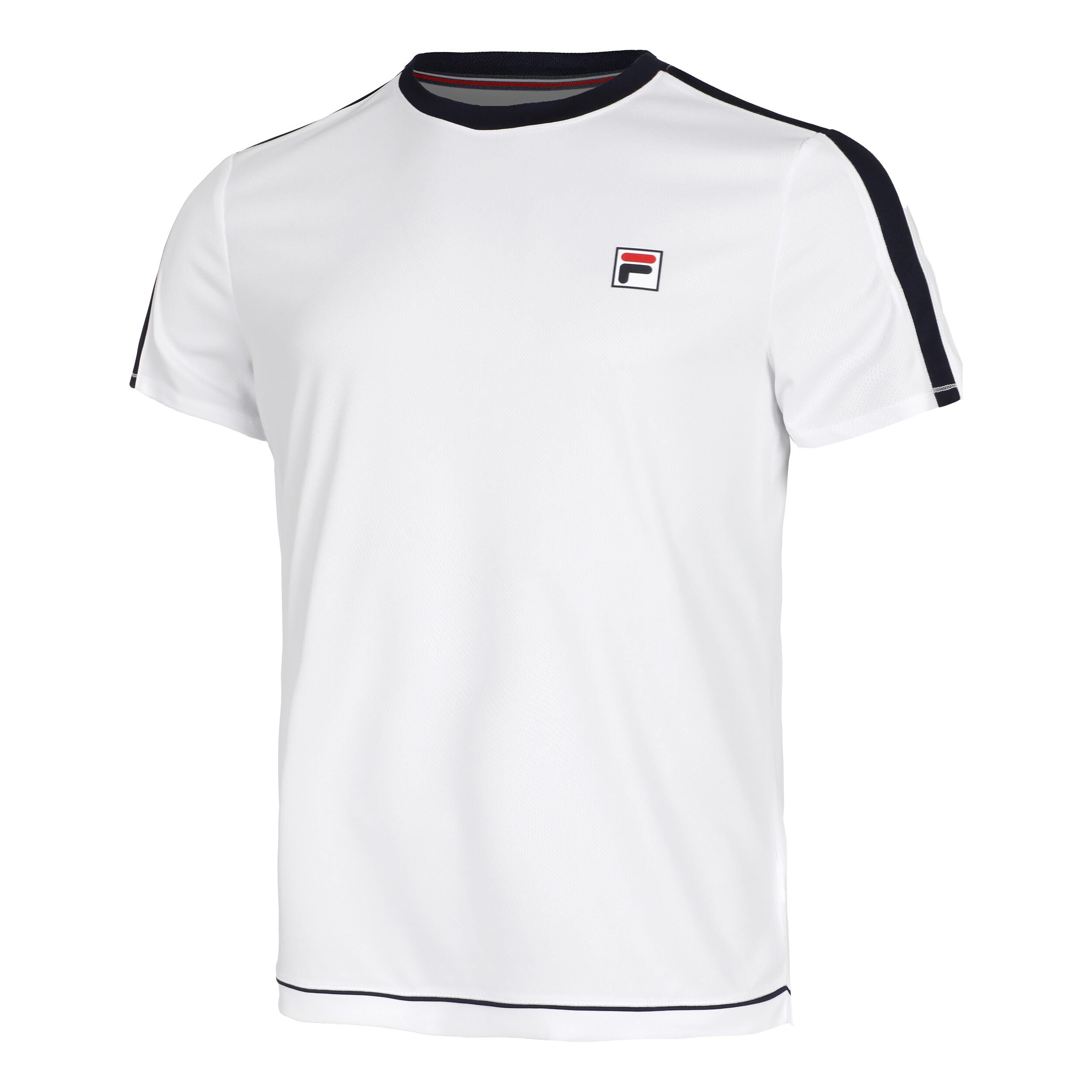 Fila white t shirt mens sale