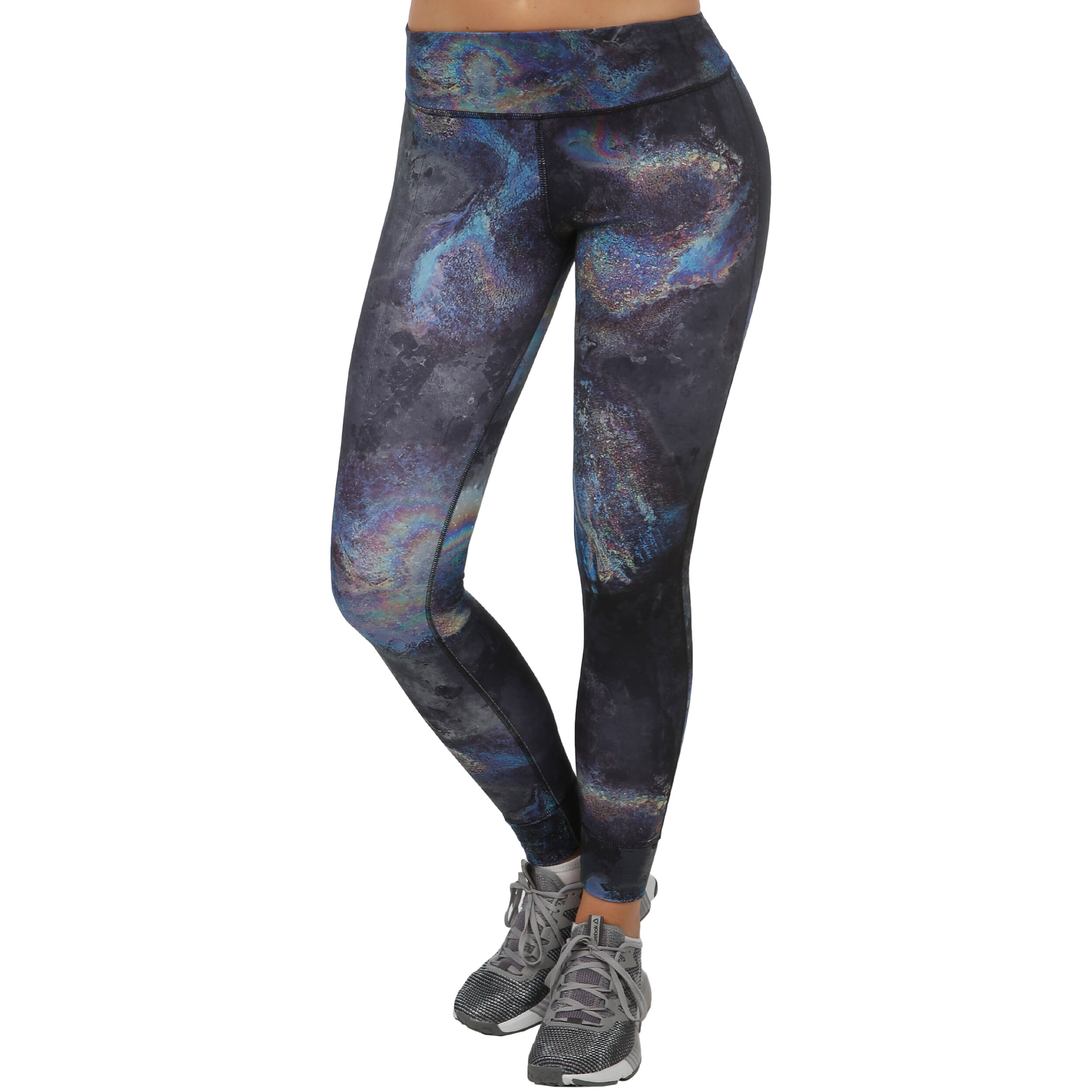 Lux Bold Oil Slick Tight Women Black Blue