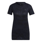 adidas Clothing adidas Fast All Over Print Running Shirt Women-Blue,Black