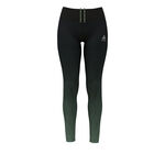 Odlo Clothing Odlo Print Tight Women-Black,Green