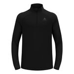 Odlo Clothing Odlo Essential Ceramiwarm 1/2 Zip Running Shirt Men-Black