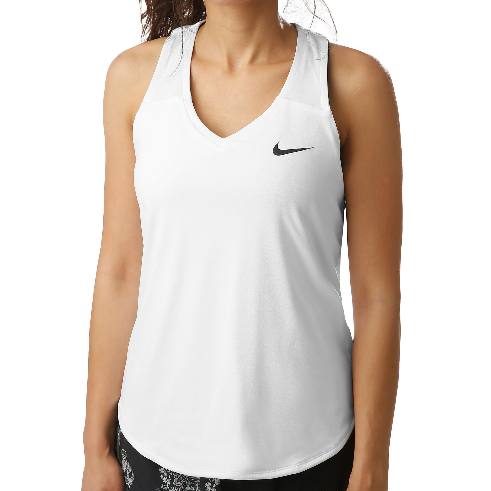 buy Nike Court Pure Tank Women White, Black online | Tennis-Point