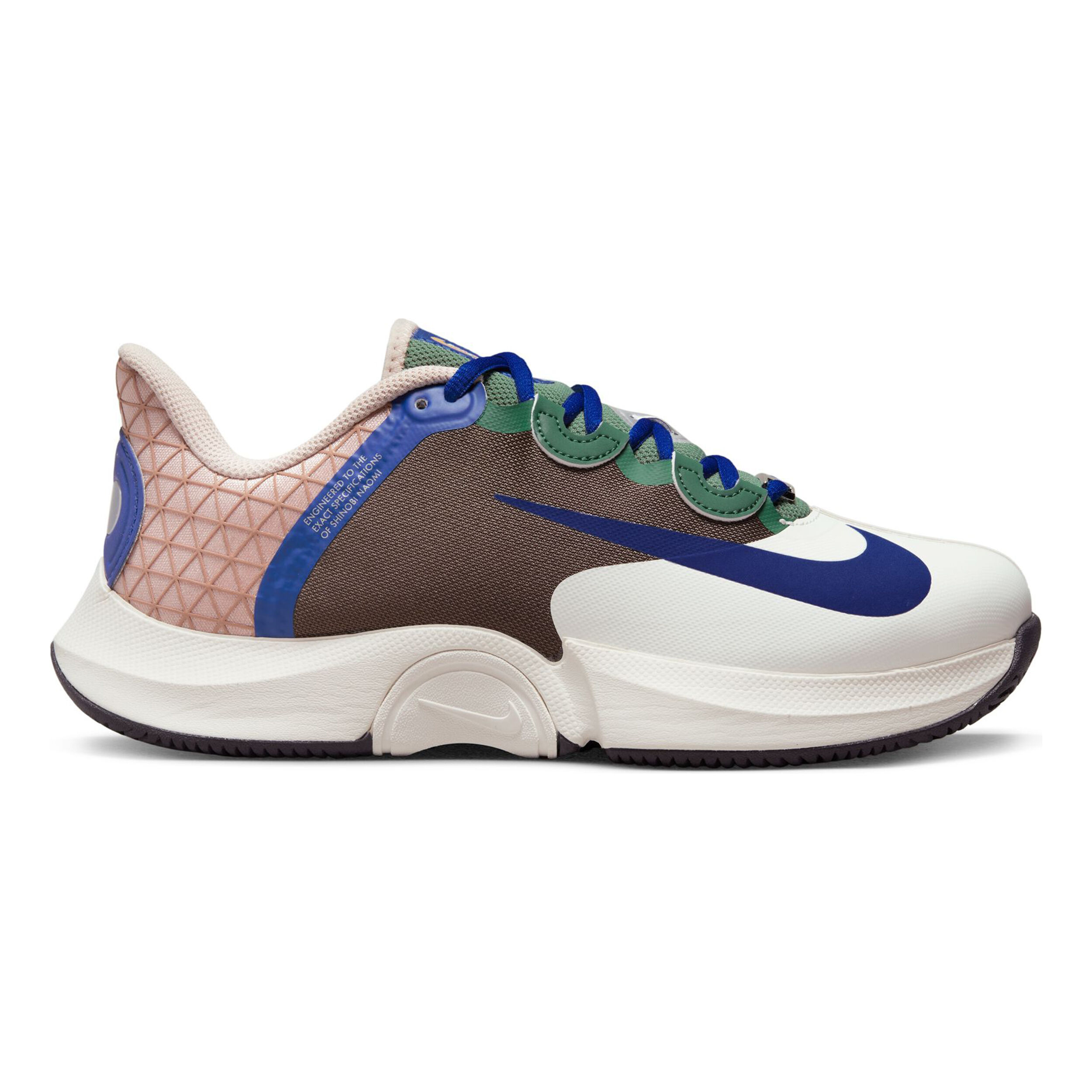 Buy Nike Zoom GP Turbo Osaka All Court Shoe Women Grey Blue