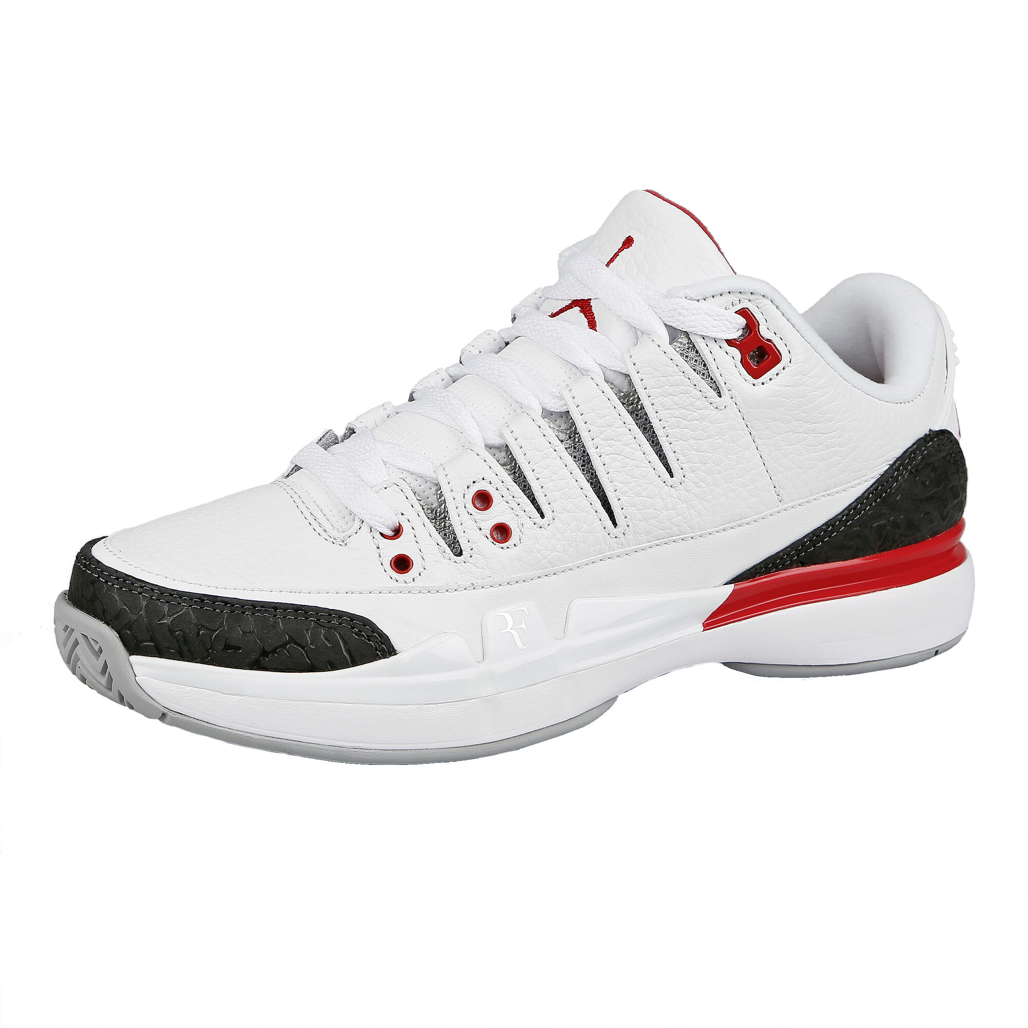 buy Roger Federer Zoom Vapor Air Jordan 3 All Court Shoe Men - White, Black online Tennis-Point