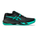 ASICS Clay court shoe ASICS GEL-RESOLUTION X Clay court shoe Men-black, turquoise