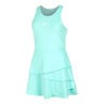 Wild Flounce Dress Women-Turquoise,White