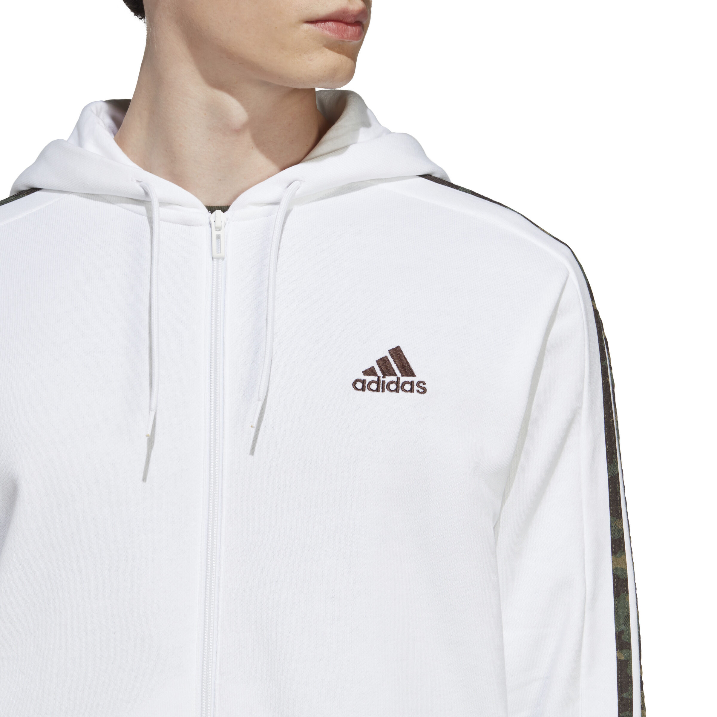 Adidas white mens hoodie top