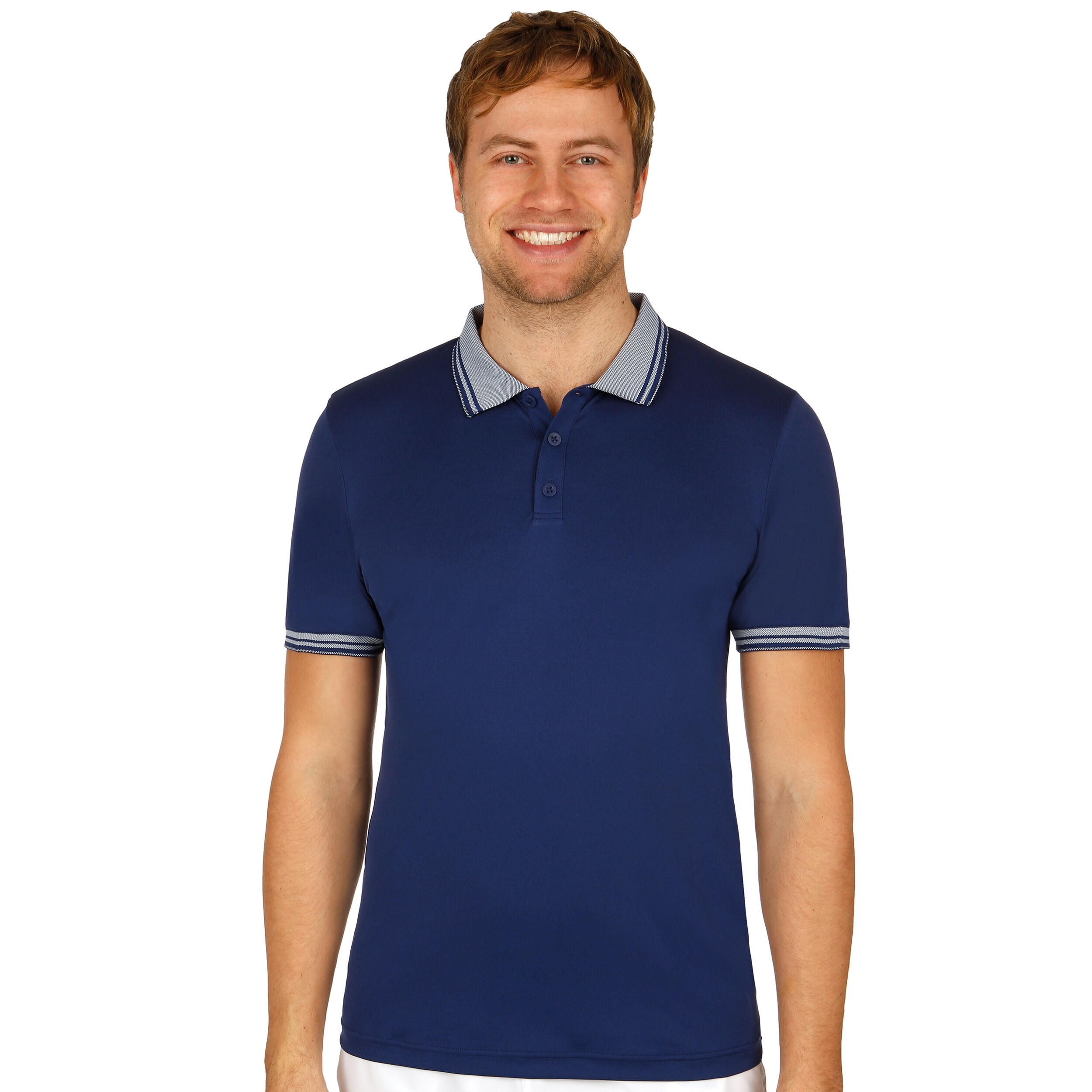 ホワイト ポロシャツ ネイビー　Wilson Buy Wilson Team Polo Men Dark Blue, White online | Tennis