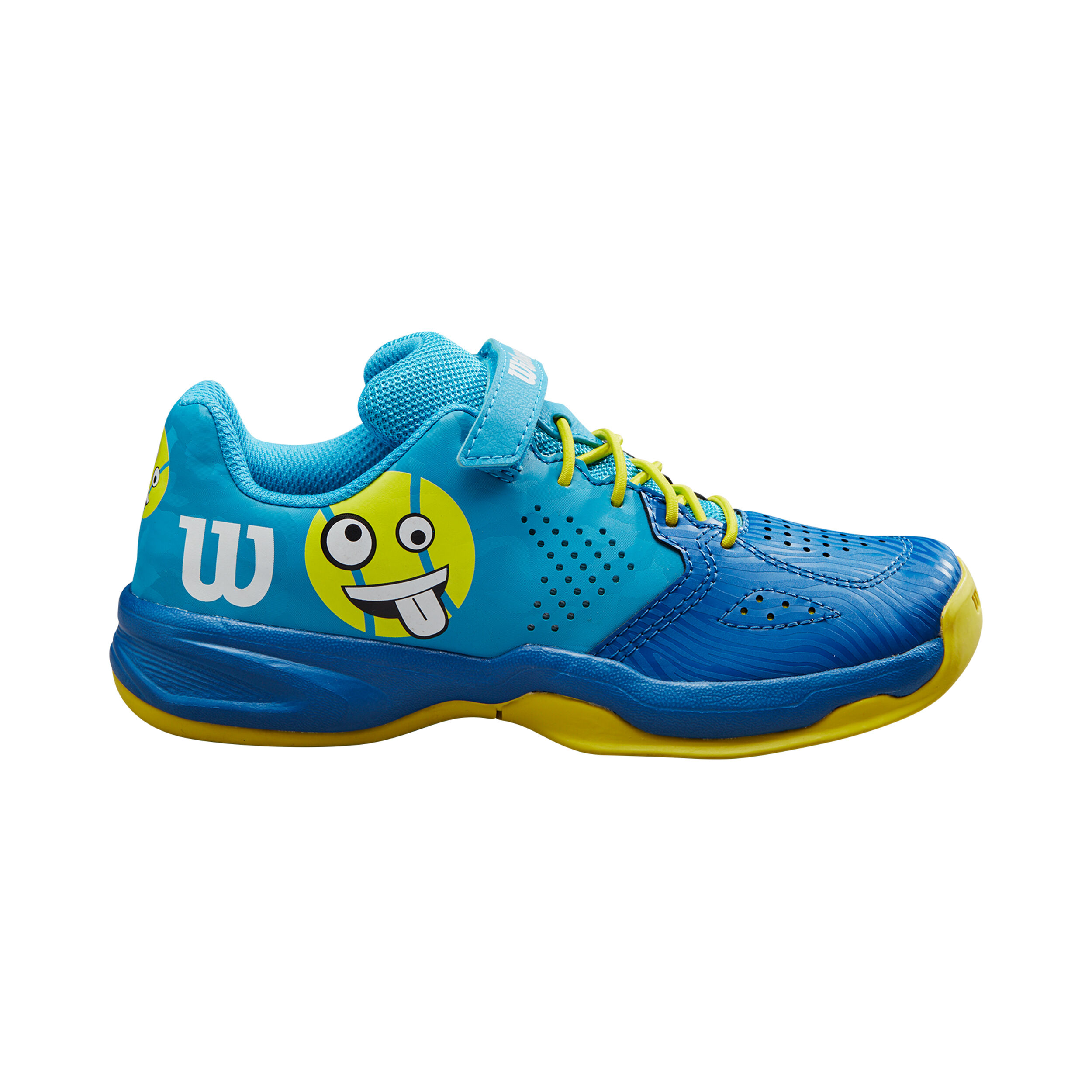 Buy Wilson Kaos EMO All Court Shoe Kids Blue Yellow online